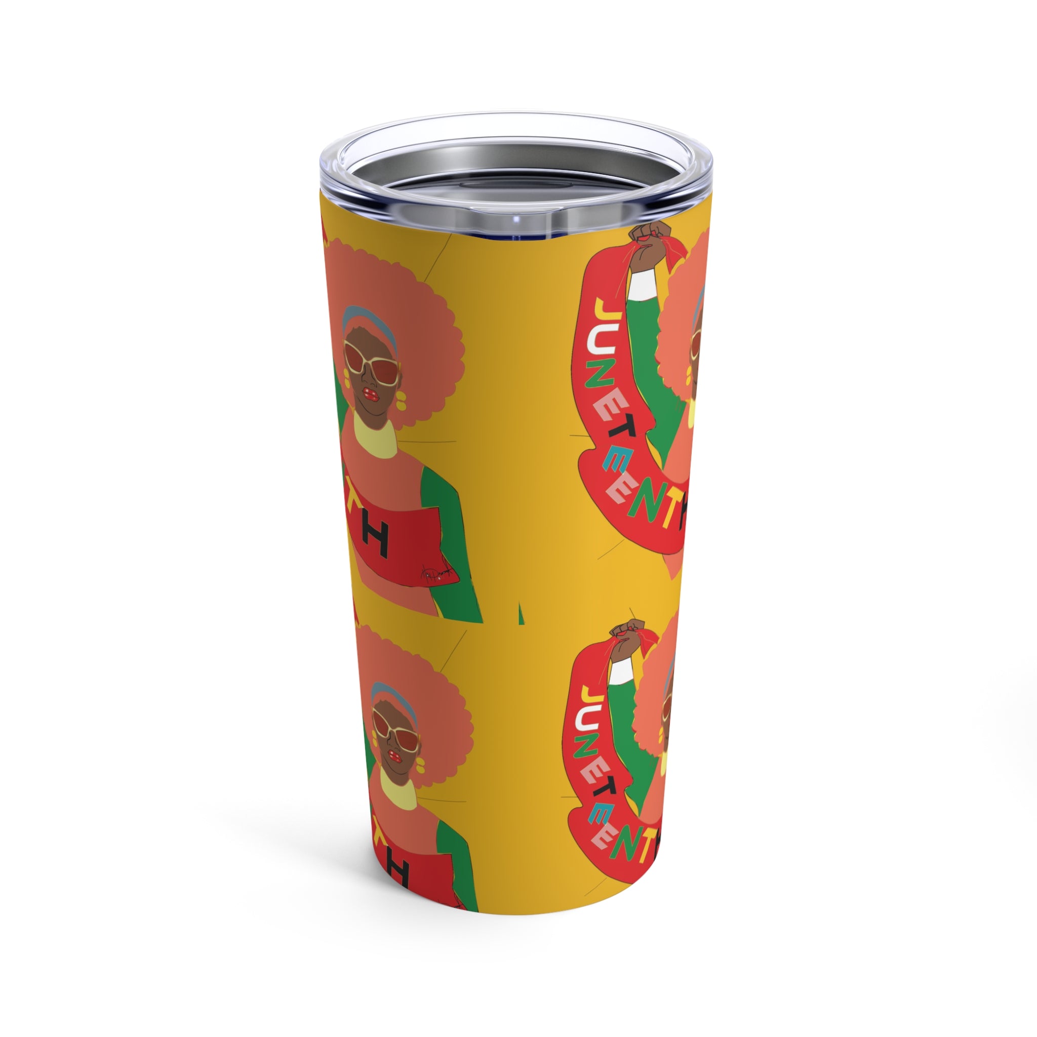 Juneteenth Motif Tumbler 20oz