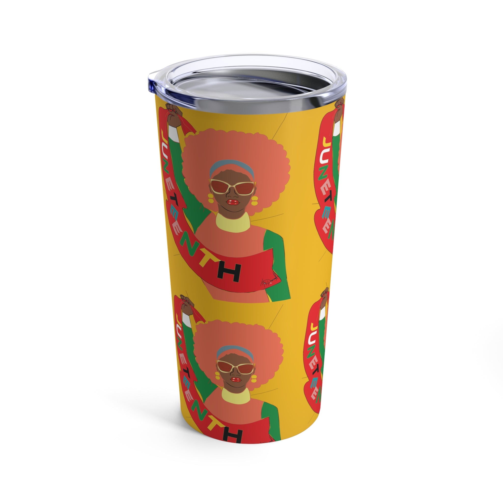 Juneteenth Motif Tumbler 20oz