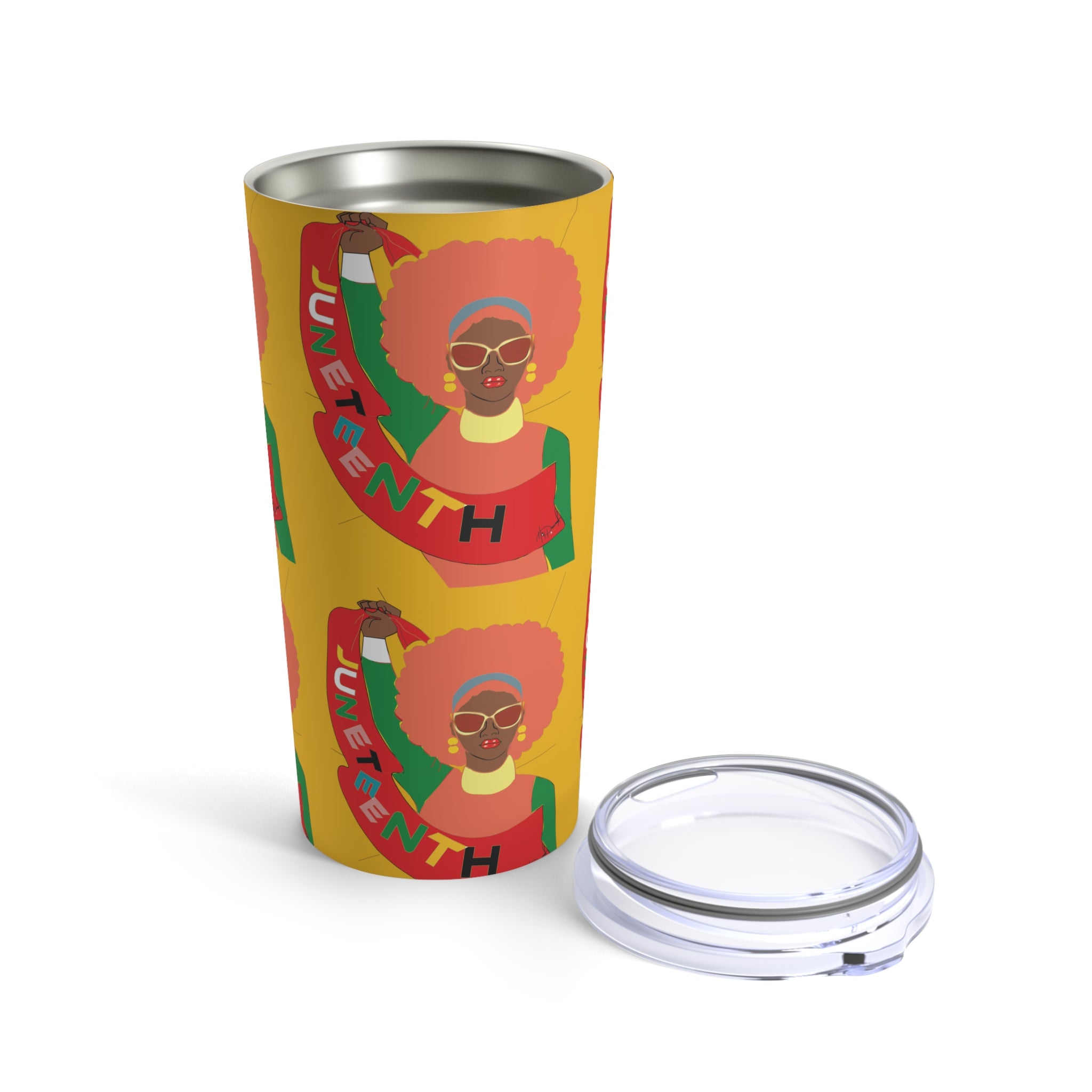 Juneteenth Motif Tumbler 20oz