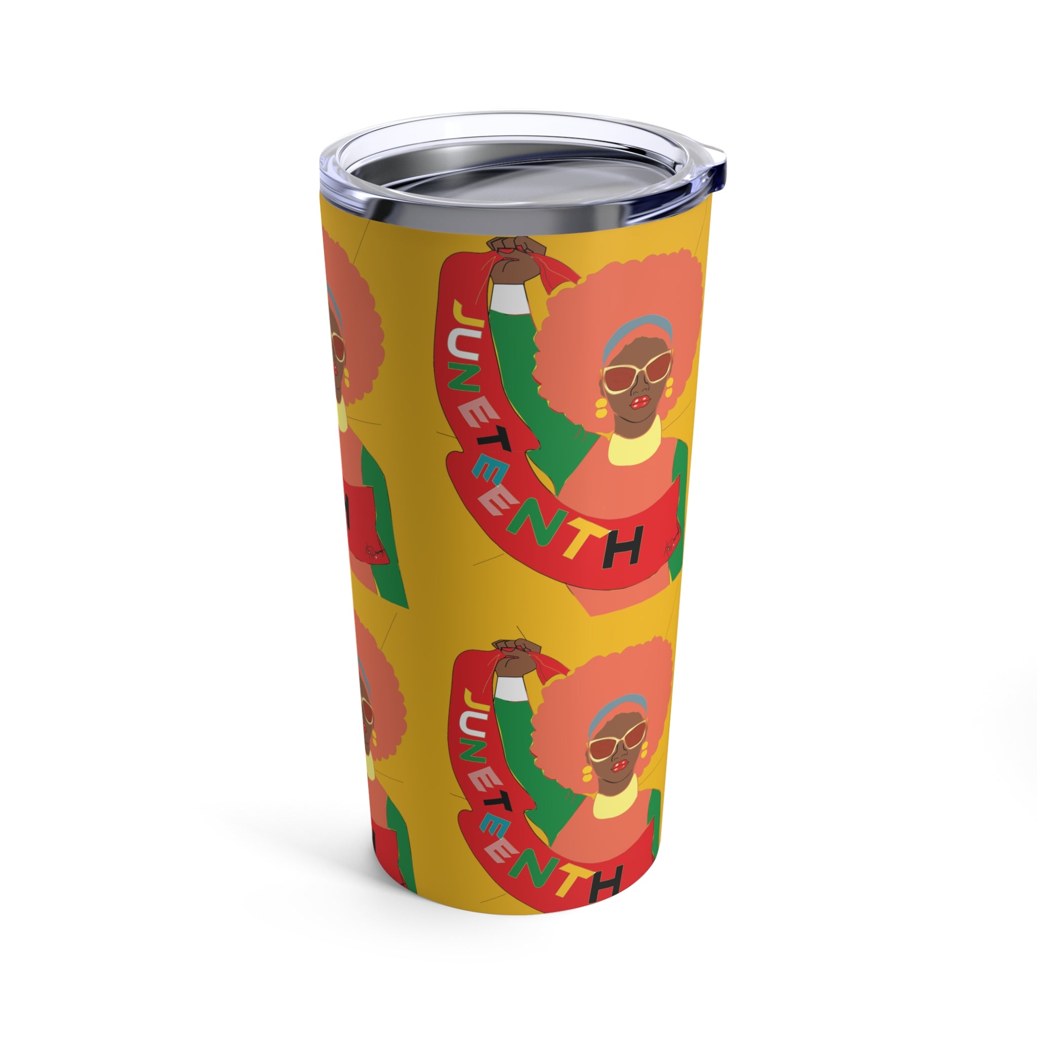 Juneteenth Motif Tumbler 20oz