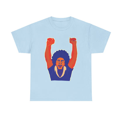 Afro Man Fist Up - Unisex Heavy Cotton Tee