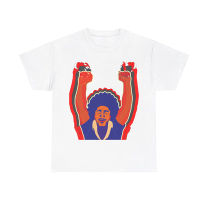 Afro Man Tripple Ace Fist Up - Unisex Heavy Cotton Tee