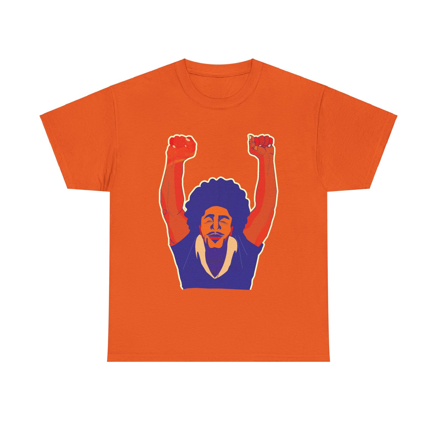 Afro Man Fist Up - Unisex Heavy Cotton Tee