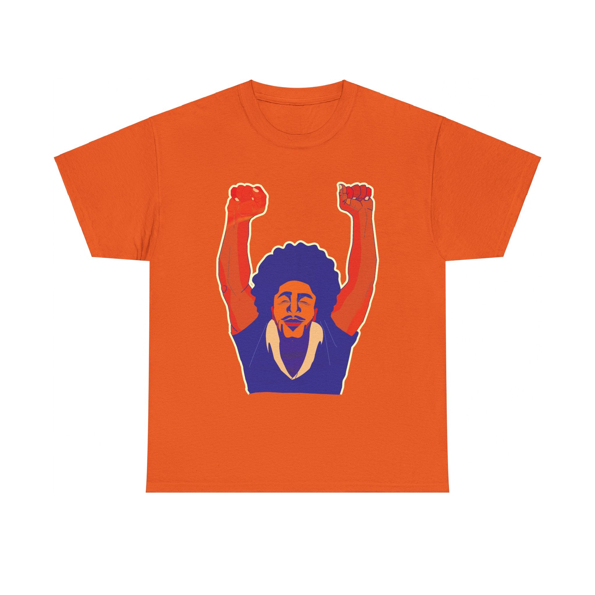 Afro Man Fist Up - Unisex Heavy Cotton Tee