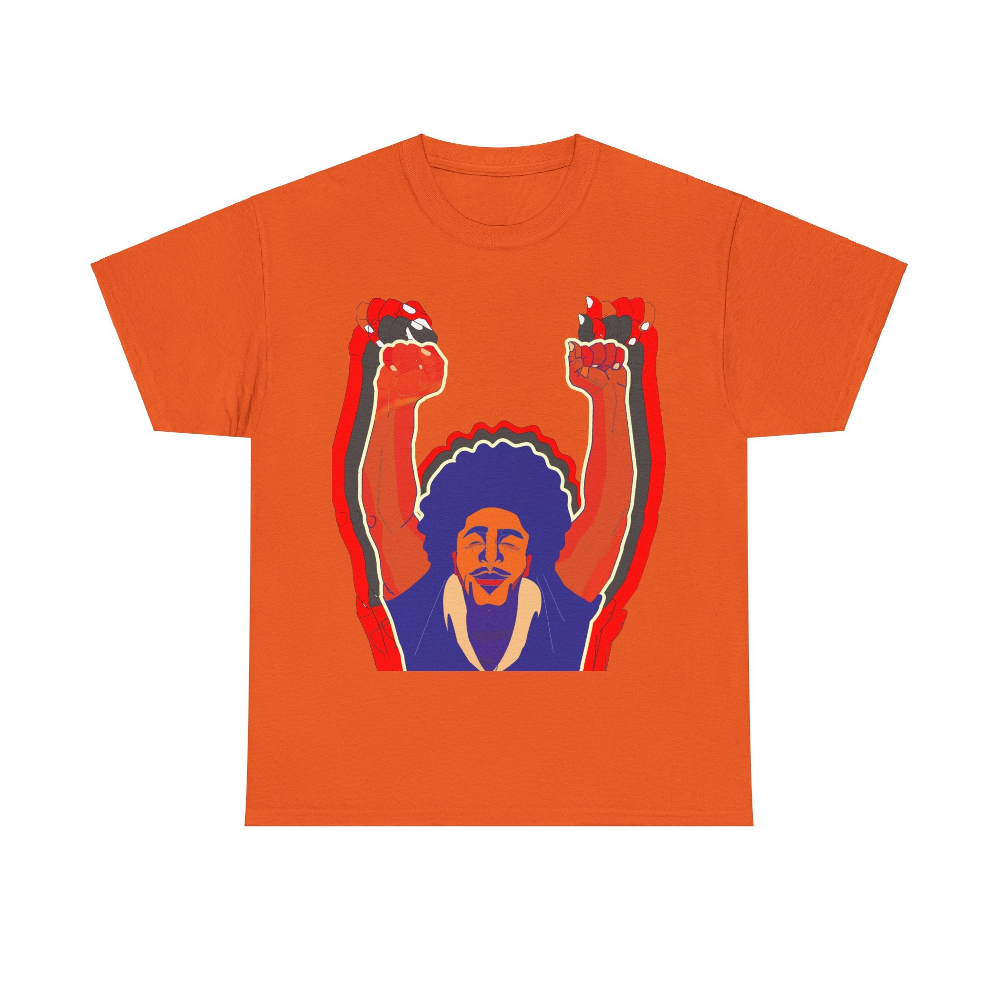 Afro Man Tripple Ace Fist Up - Unisex Heavy Cotton Tee