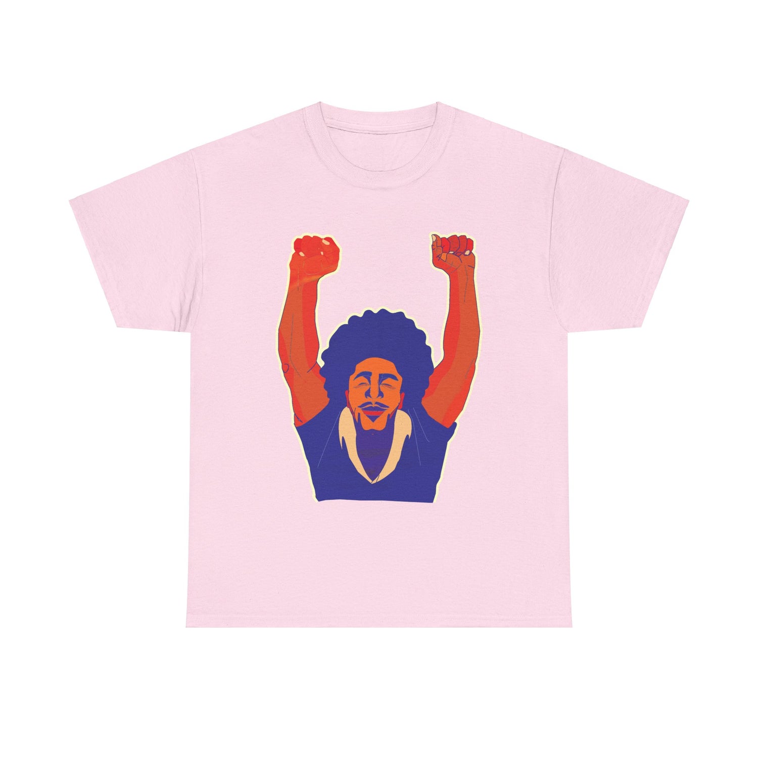 Afro Man Fist Up - Unisex Heavy Cotton Tee