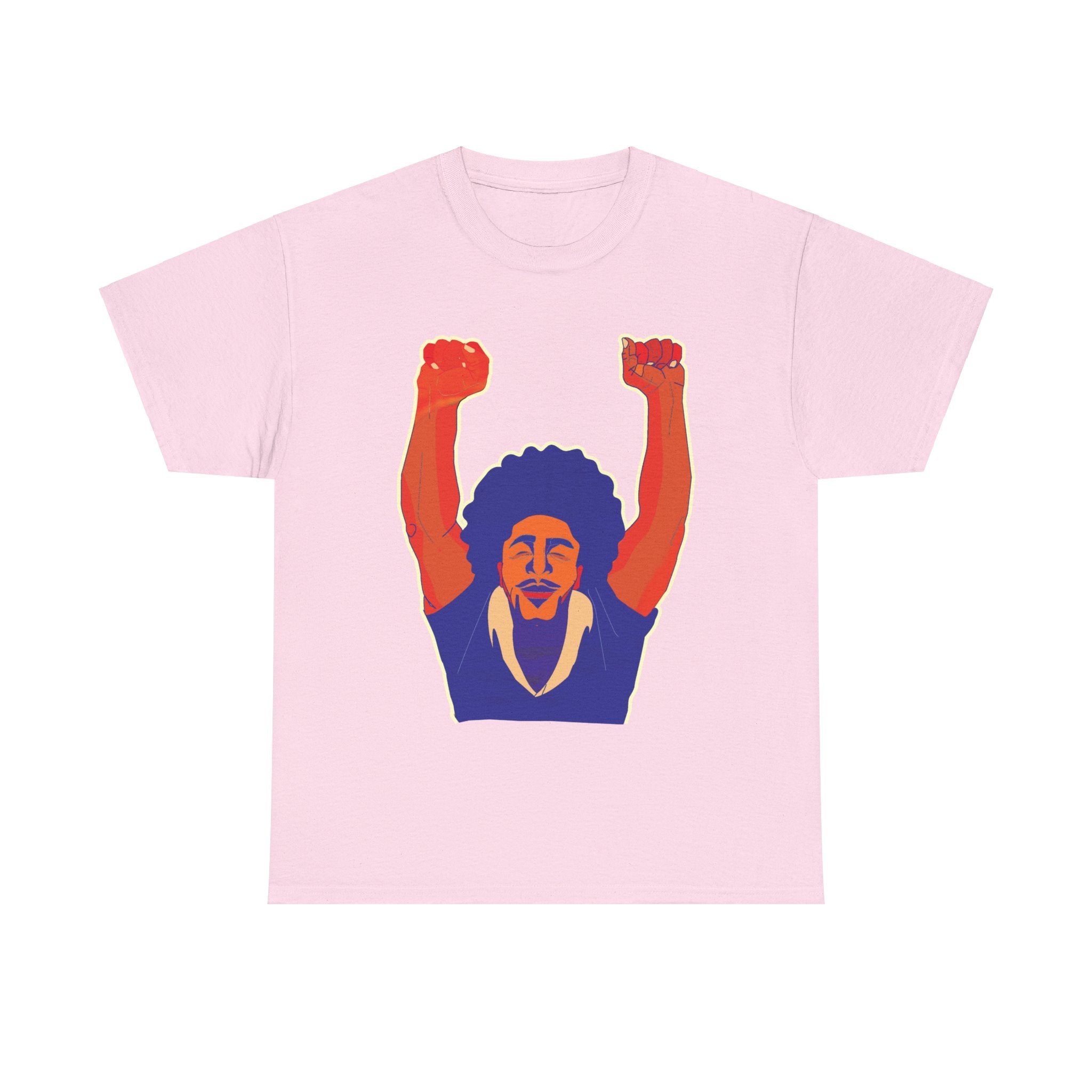 Afro Man Fist Up - Unisex Heavy Cotton Tee