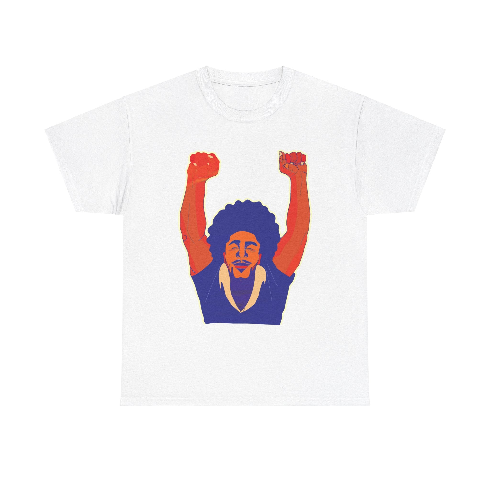 Afro Man Fist Up - Unisex Heavy Cotton Tee