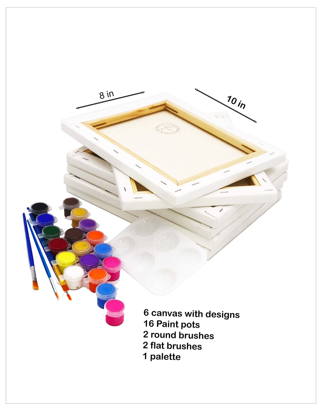 Pride LGBT DIY Painting Kit - Adult Sip and Paint 6 pc Canvas pack - 8 –  BubaLapa Canvas