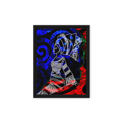 Bisi African Diva Framed canvas