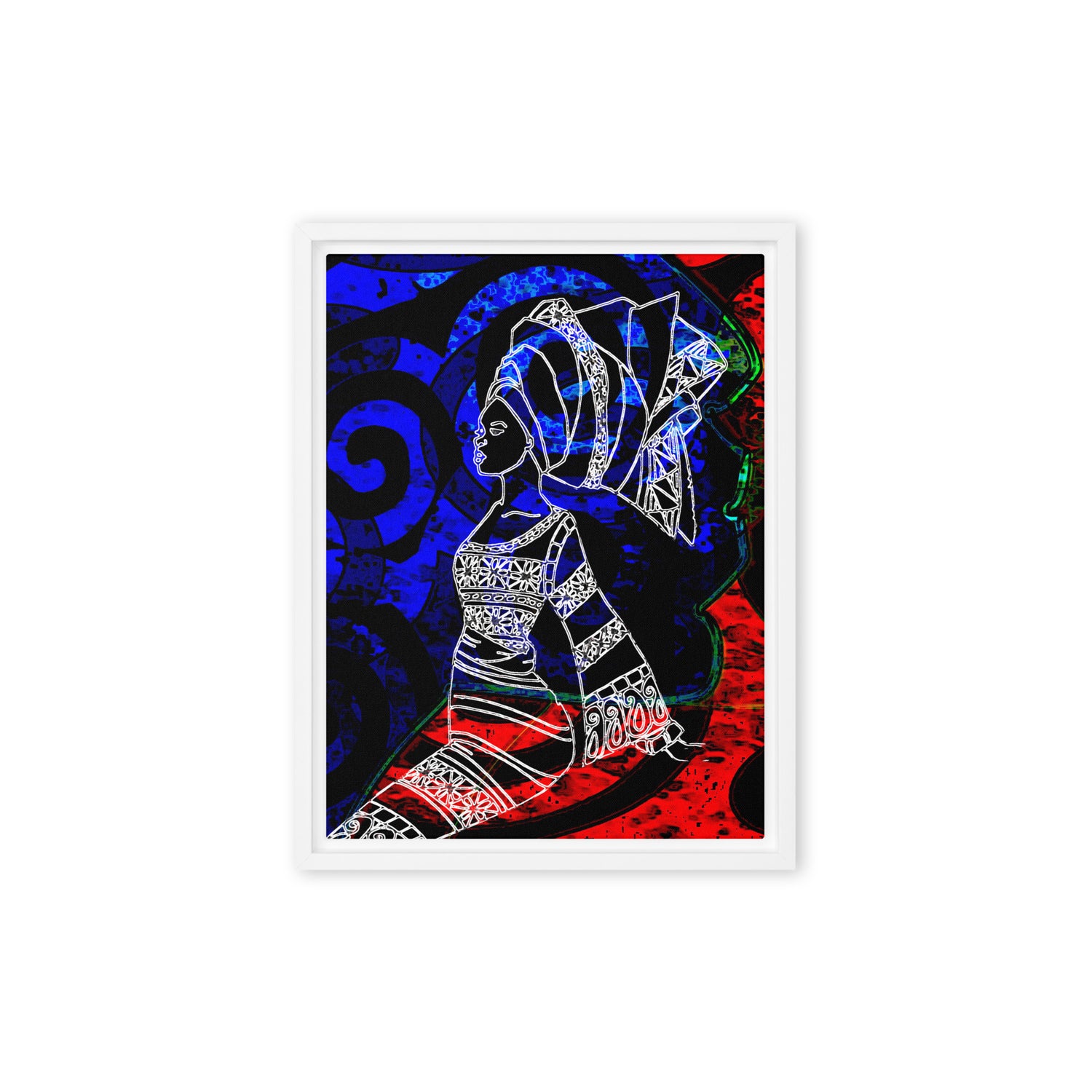 Bisi African Diva Framed canvas