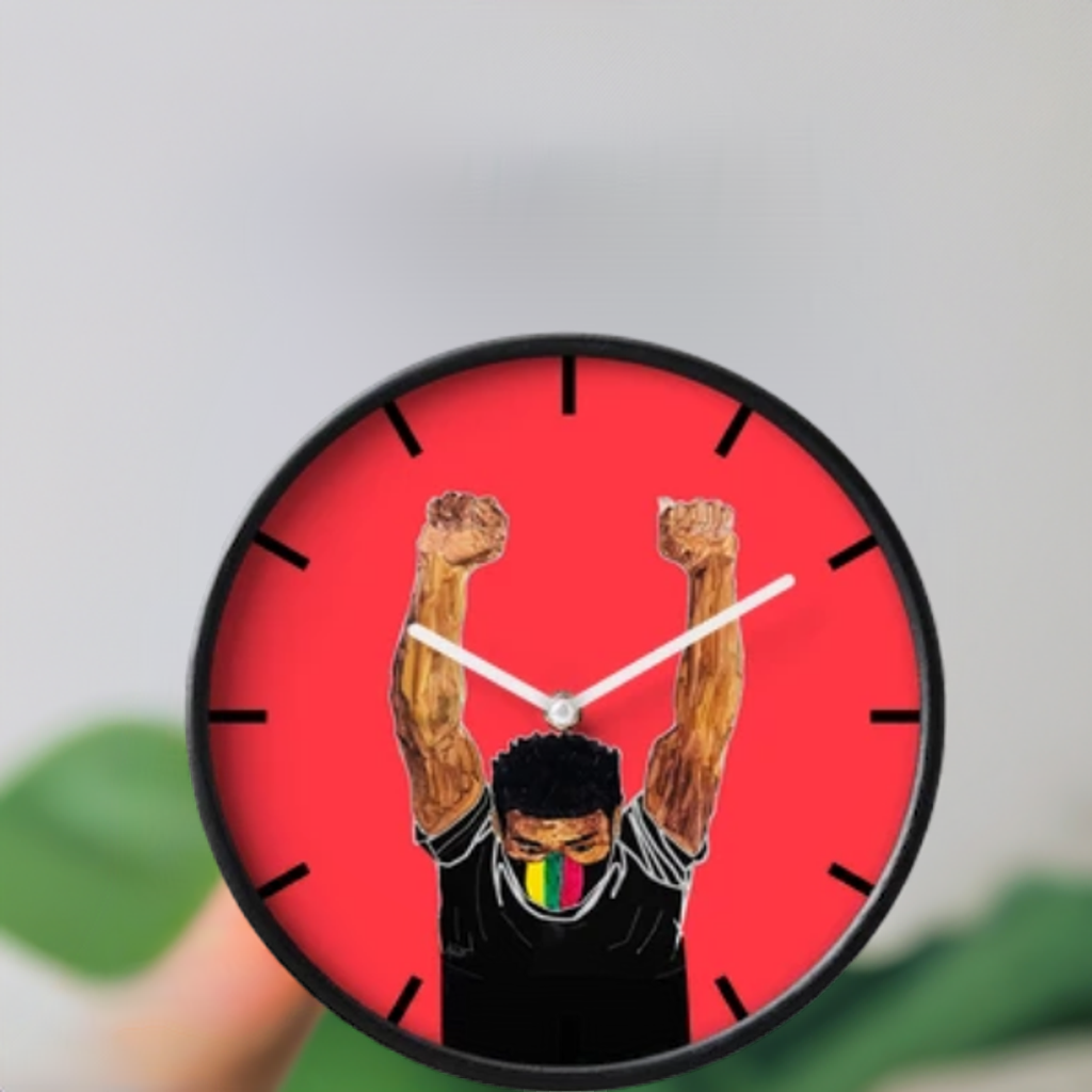 Fist Up - BubaLapa Wall Clock – Power, Pride, and Art in Motion