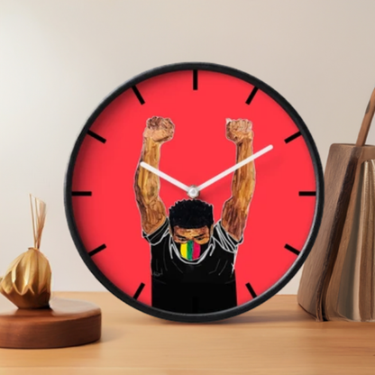 Fist Up - BubaLapa Wall Clock – Power, Pride, and Art in Motion