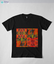 Multicolor Patch Ankara Premium T-Shirt