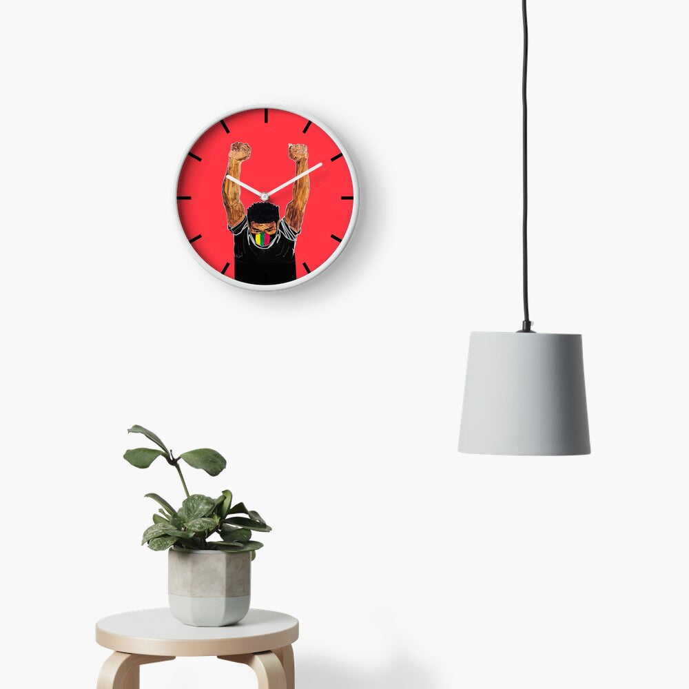 Fist Up - BubaLapa Wall Clock – Power, Pride, and Art in Motion