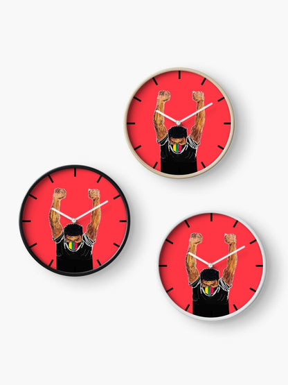 Fist Up - BubaLapa Wall Clock – Power, Pride, and Art in Motion