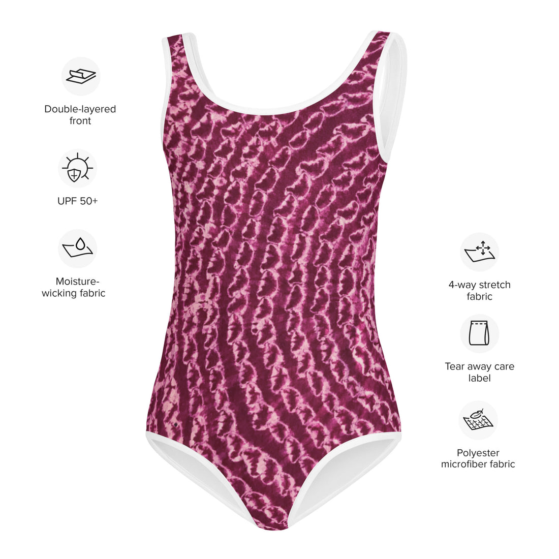 Bubalapa Batik All-Over Print Kids Swimsuit