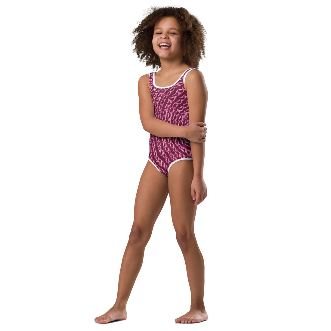 Bubalapa Batik All-Over Print Kids Swimsuit