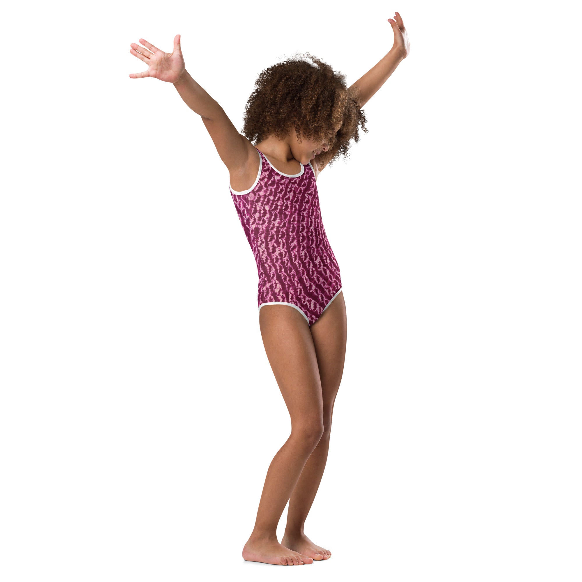 Bubalapa Batik All-Over Print Kids Swimsuit