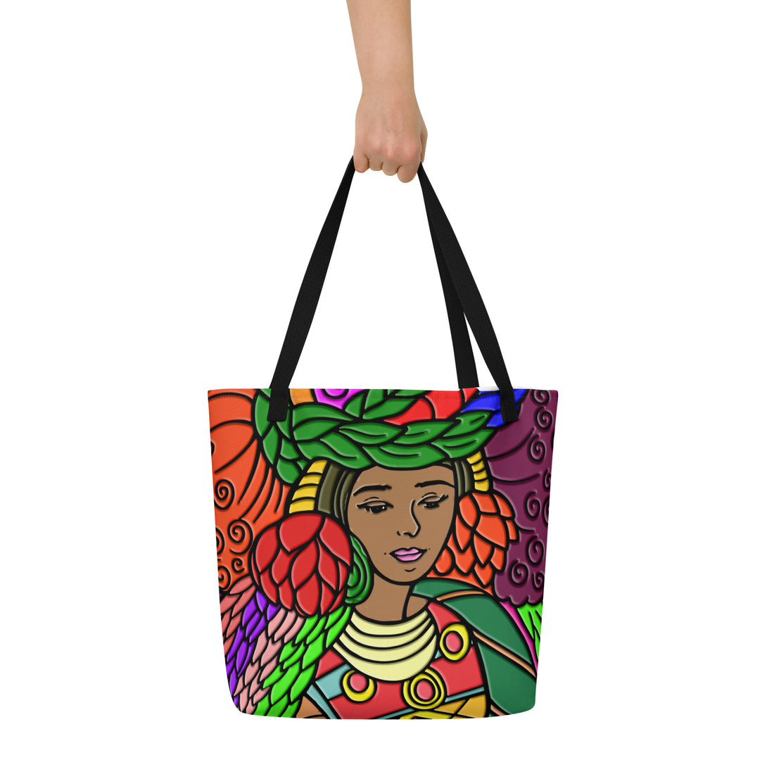 African Sisters Bubalapa All-Over Print Large Tote Bag