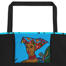 African Queen Ibo Maiden All-Over Print Large Tote Bag