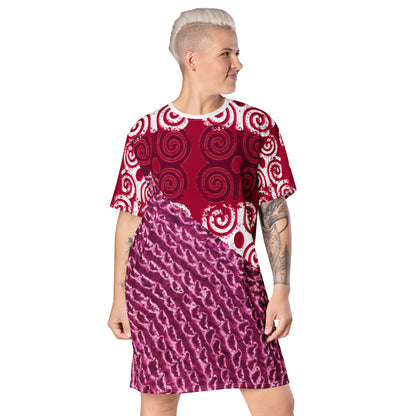 Bubalapa Batik Patch T-shirt dress