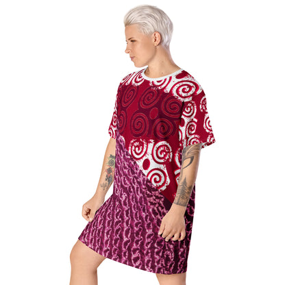 Bubalapa Batik Patch T-shirt dress