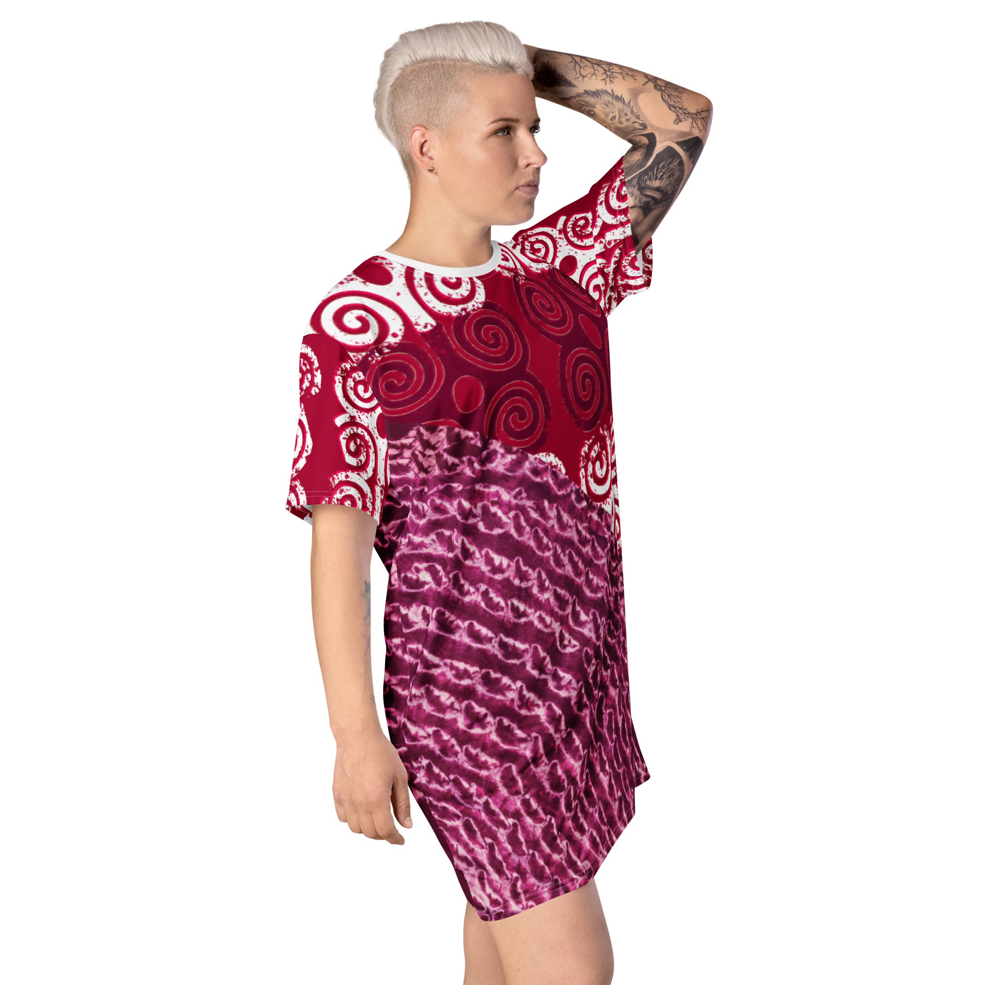 Bubalapa Batik Patch T-shirt dress