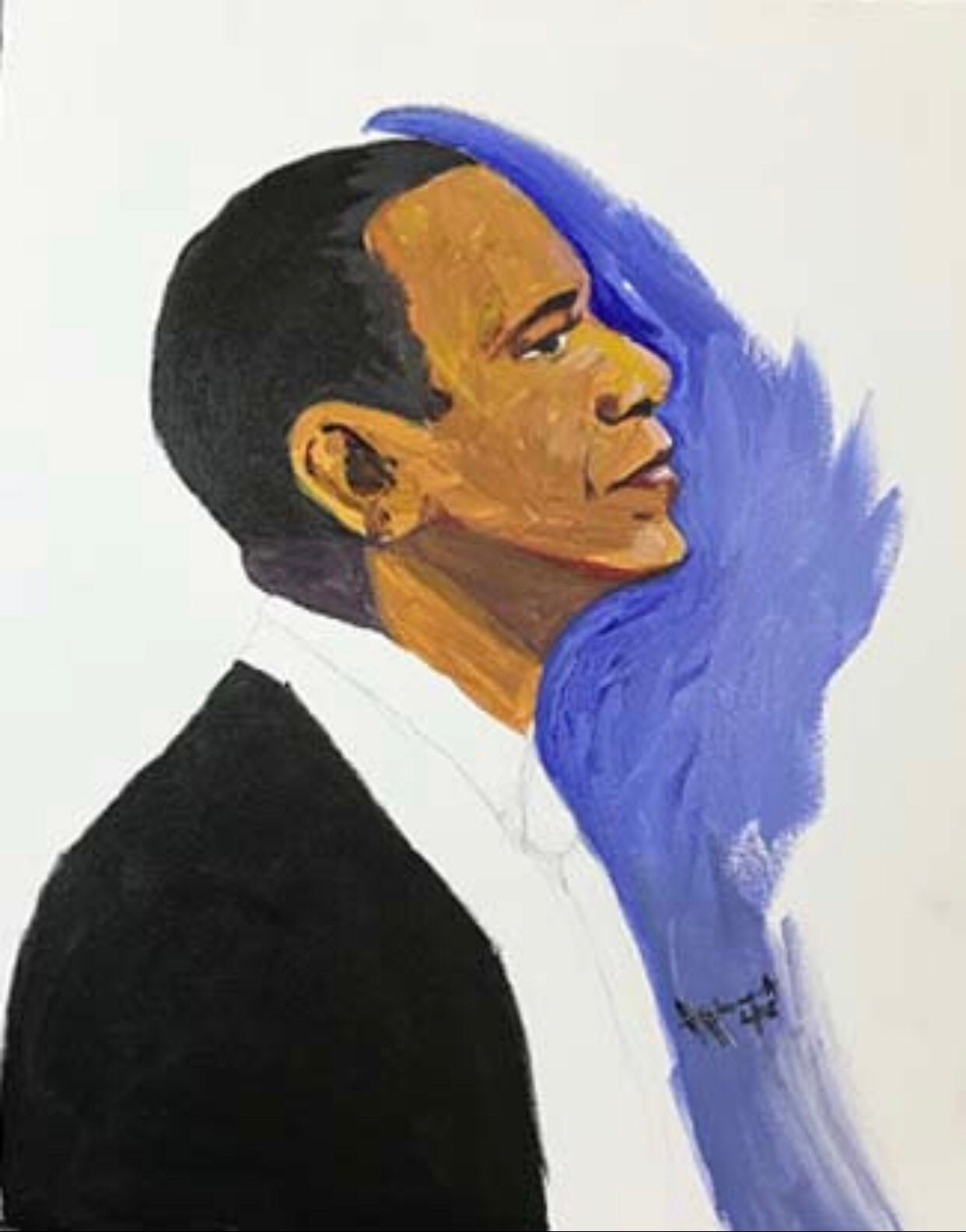 President Obama Portrait DIY African American History Party &amp; Sip Canvas