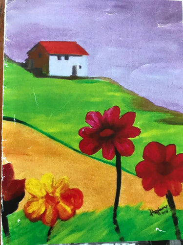 DIY Painting canvas - Spring Landscape Canvas - Paint and sip canvas