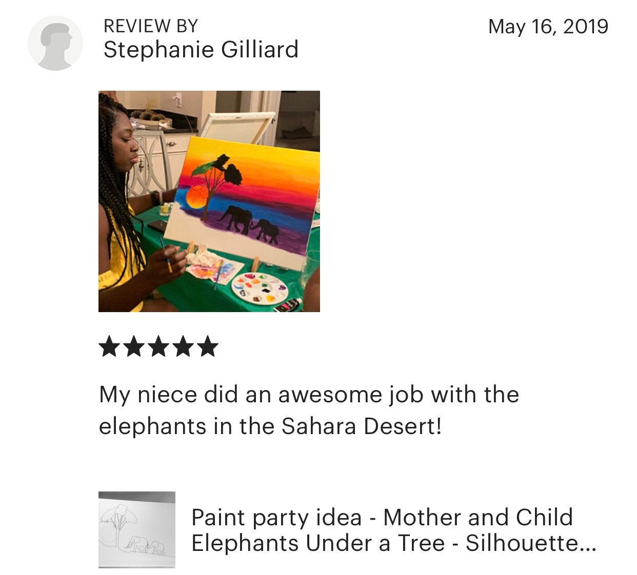 Elephants in Africa Safari DIY Painting Canvas