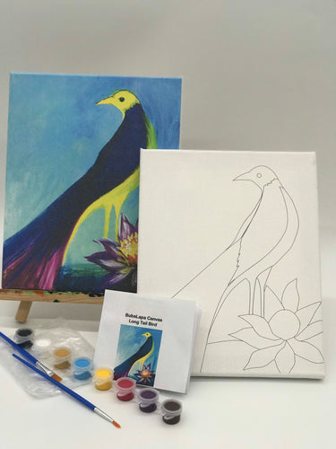 Long-Tail Bird DIY Canvas (Only): Bird - DIY Painting