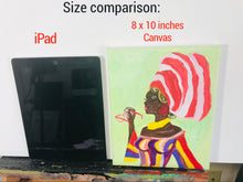 Afro Queens 8 Pack 8x10 Canvas Painting Set | Bulk Sip and Paint Pre Drawn DIY Stretched Canvas