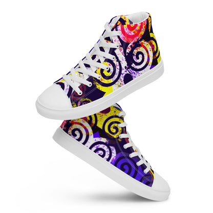 Bubalapa Spiral Women’s high top canvas shoes