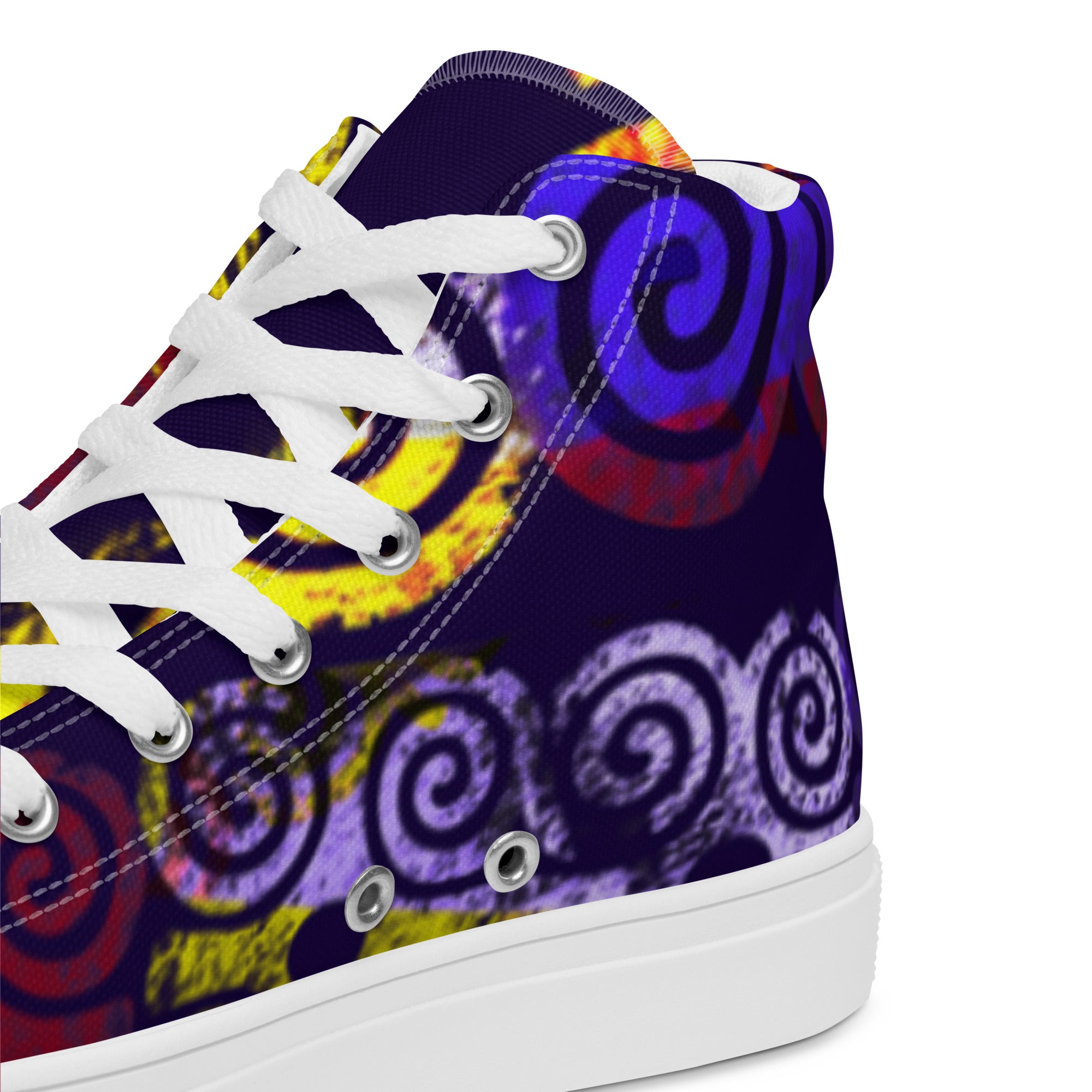 Bubalapa Spiral Women’s high top canvas shoes